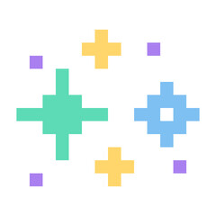 Obraz premium colorful pixel sparkle glitter 