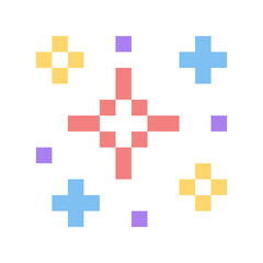 Obraz premium colorful pixel sparkle glitter 