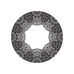 Hand drawn mandala. decoration in ethnic ornament.