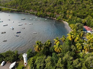 Fishing harbor in Guadeloupe