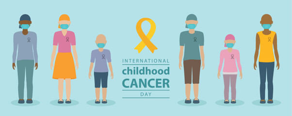 international childhood cancer day group of children