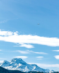 mountains and clouds