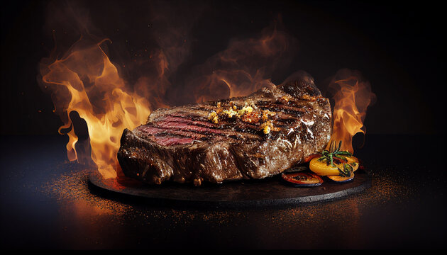 Yummy beef grill steak
