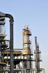 Fototapeta na wymiar Petrochemical processing equipment
