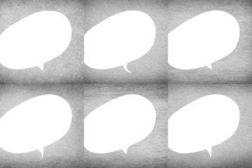 Set speech bubble on gray background. Generative AI