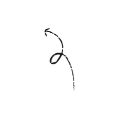 Black arrow stroke brush , banner, label, for your design, PNG.
