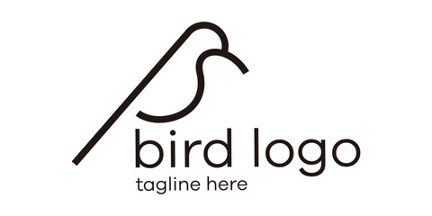 creative bird logo vector illustration