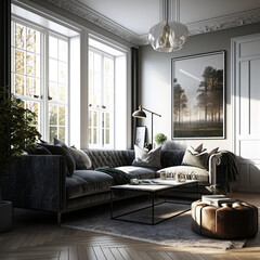 Modern Living Room Interior