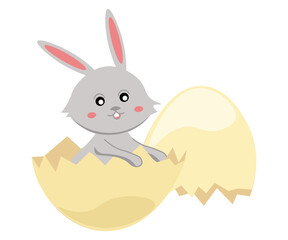 easter bunny with easter egg