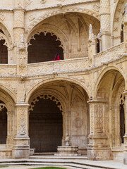 Fototapeta na wymiar View of Jerónimos monastery in Belém, Portugal