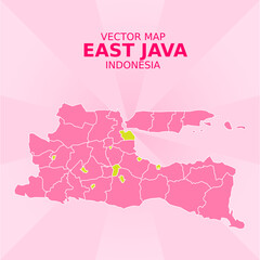 THE MAP OF EAST JAVA