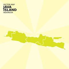 THE MAP OF JAVA ISLAND