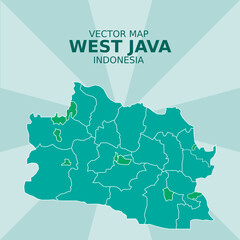 THE MAP OF WEST JAVA