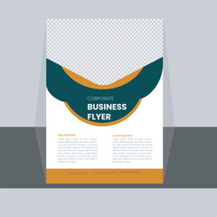 Modern Corporate flyer design template set, business flyer layout editable vector, A4 size company leaflet, 