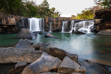 Tat Ton Waterfall, beautiful waterfall in Chaiyaphum   Province, ThaiLand.