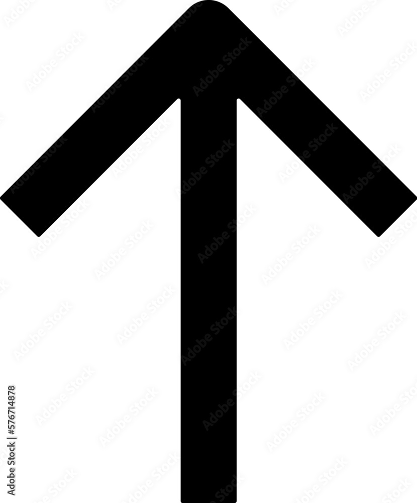 Poster up arrow icon. simple glyph, flat vector of arrows icons for ui and ux, website or mobile applicatio