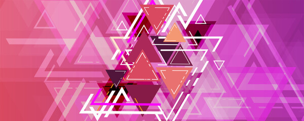 concept background image hipster triangle geometric pattern abstract technology banner design