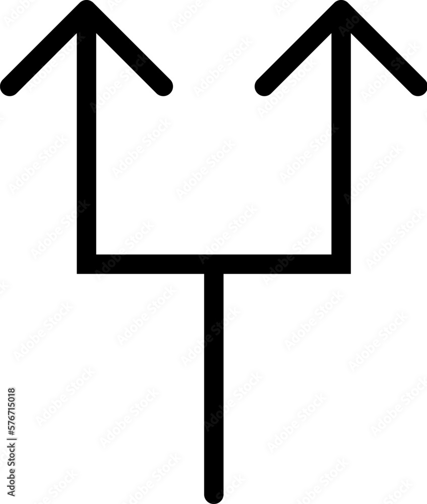 Poster arrow icon. simple thin line, outline vector of arrows icons for ui and ux, website or mobile applic