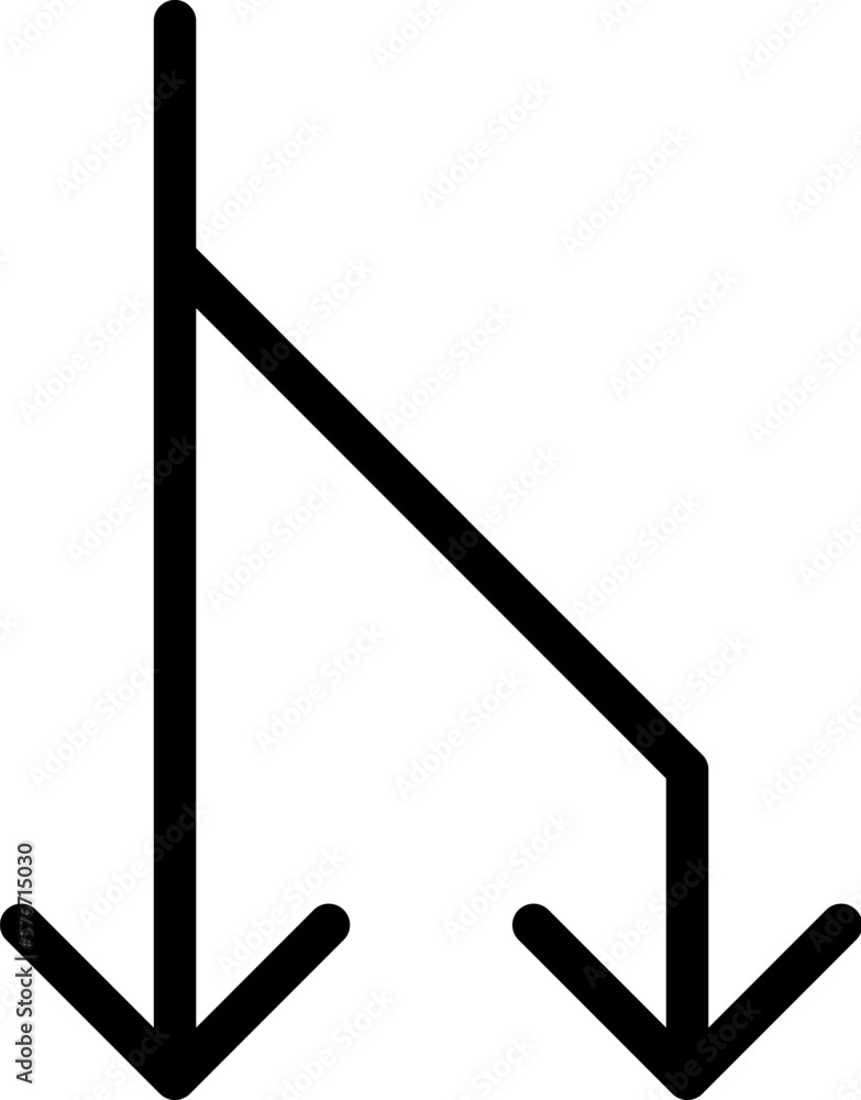 Poster arrow icon. simple thin line, outline vector of arrows icons for ui and ux, website or mobile applic