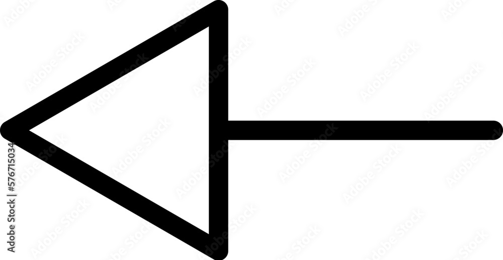 Poster arrow icon. simple thin line, outline vector of arrows icons for ui and ux, website or mobile applic