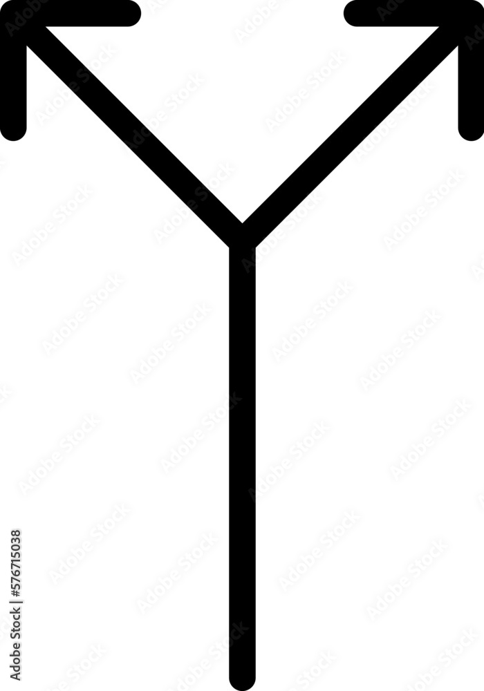 Poster arrow icon. simple thin line, outline vector of arrows icons for ui and ux, website or mobile applic