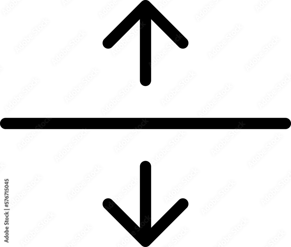 Poster arrow icon. simple thin line, outline vector of arrows icons for ui and ux, website or mobile applic