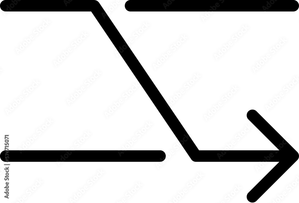 Poster arrow icon. simple thin line, outline vector of arrows icons for ui and ux, website or mobile applic