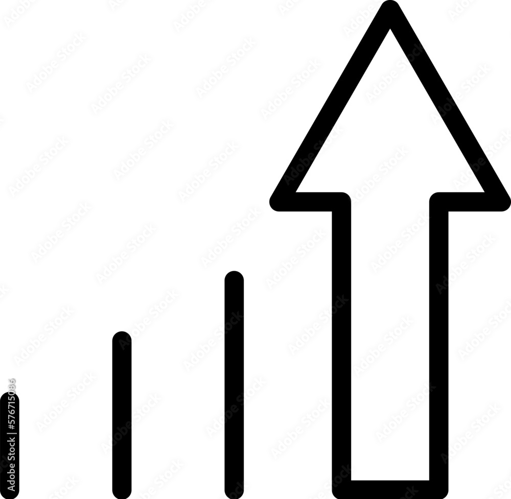 Poster arrow, signal icon. simple thin line, outline vector of arrows icons for ui and ux, website or mobil