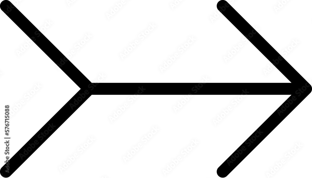 Poster arrow right icon. simple thin line, outline vector of arrows icons for ui and ux, website or mobile 