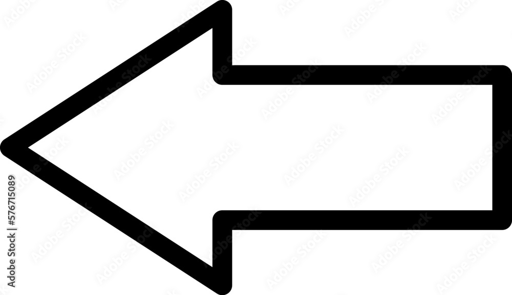 Poster arrow icon. simple thin line, outline vector of arrows icons for ui and ux, website or mobile applic
