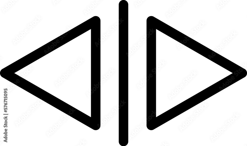 Poster arrow icon. simple thin line, outline vector of arrows icons for ui and ux, website or mobile applic