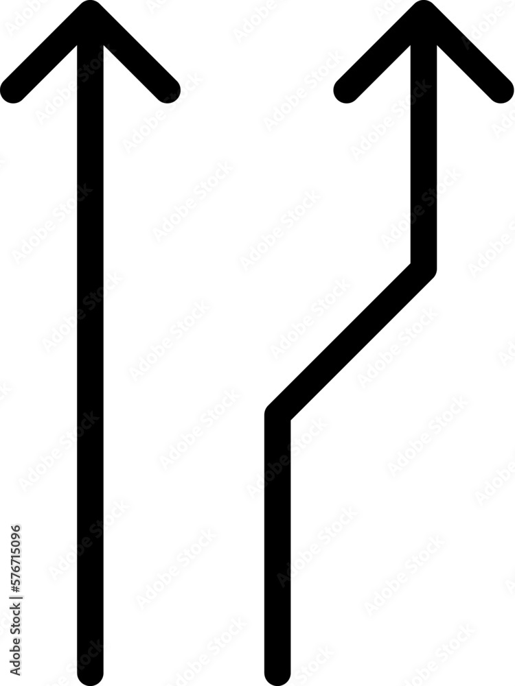 Poster arrow icon. simple thin line, outline vector of arrows icons for ui and ux, website or mobile applic