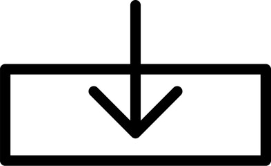 arrow download vector icon