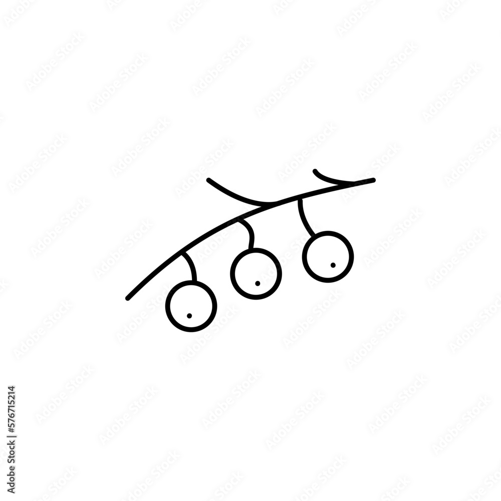 Poster berries icon. simple thin line, outline vector of autumn icons for ui and ux, website or mobile appl