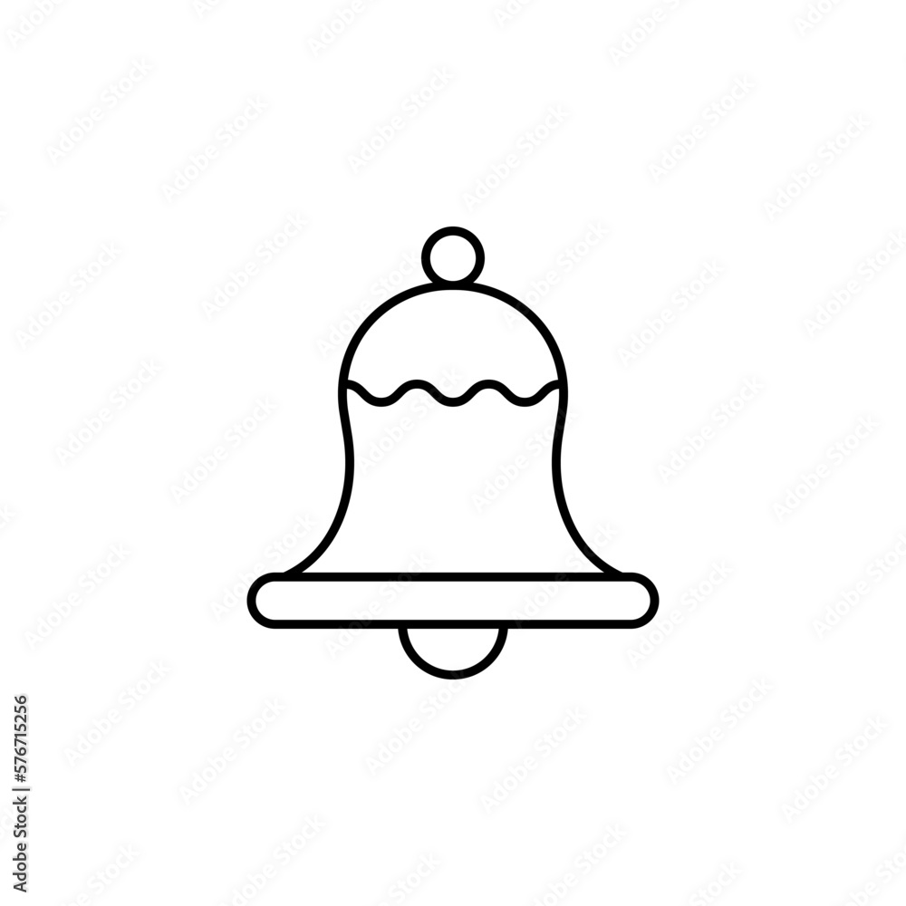 Poster bell icon. simple thin line, outline of autumn icons for ui and ux, website or mobile application on