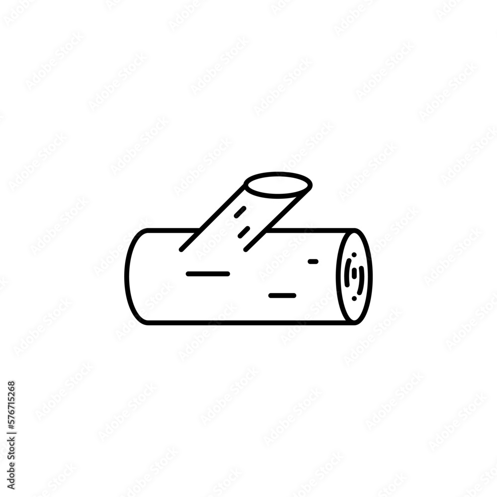 Poster log icon. simple thin line, outline vector of autumn icons for ui and ux, website or mobile applicat