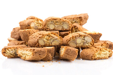 Italian cantuccini cookie with almond