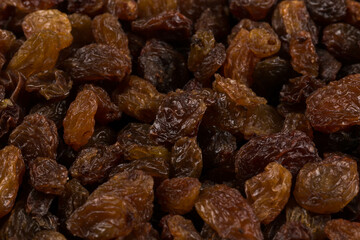 Sweet raisins background