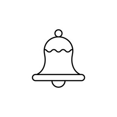 Bell icon. Simple thin line, outline of autumn icons for ui and ux, website or mobile application on white background