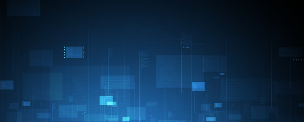 Cloud technology. Integrated digital web concept background