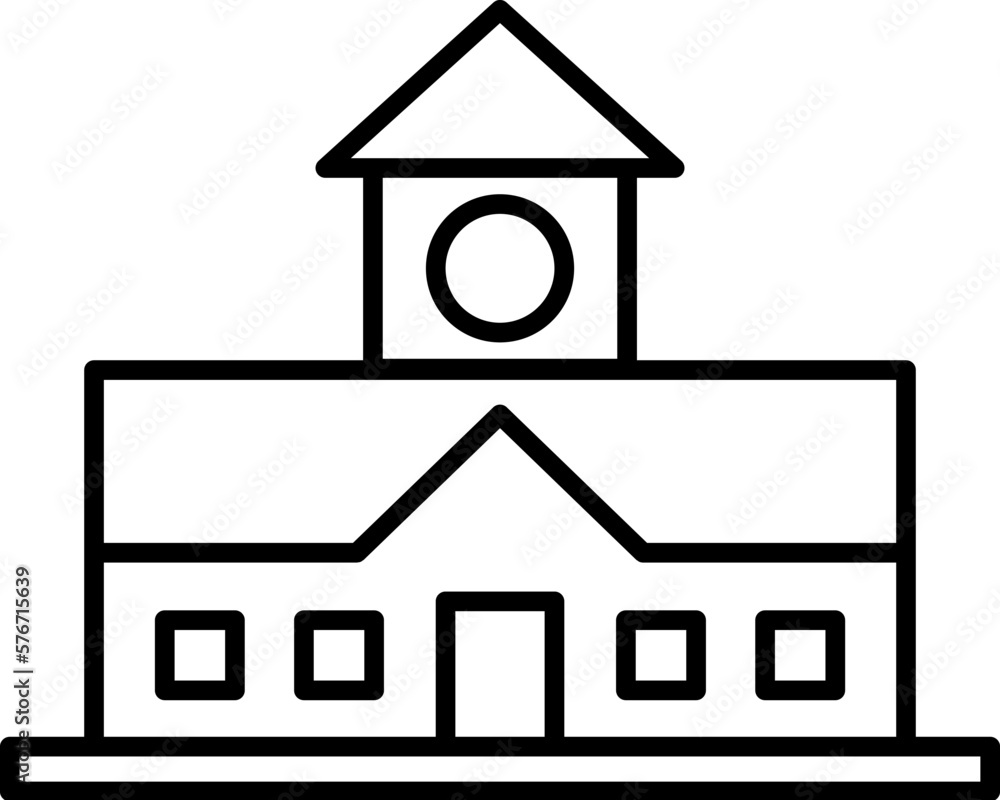 Poster building icon. simple thin line, outline vector of buildings icons for ui and ux, website or mobile 