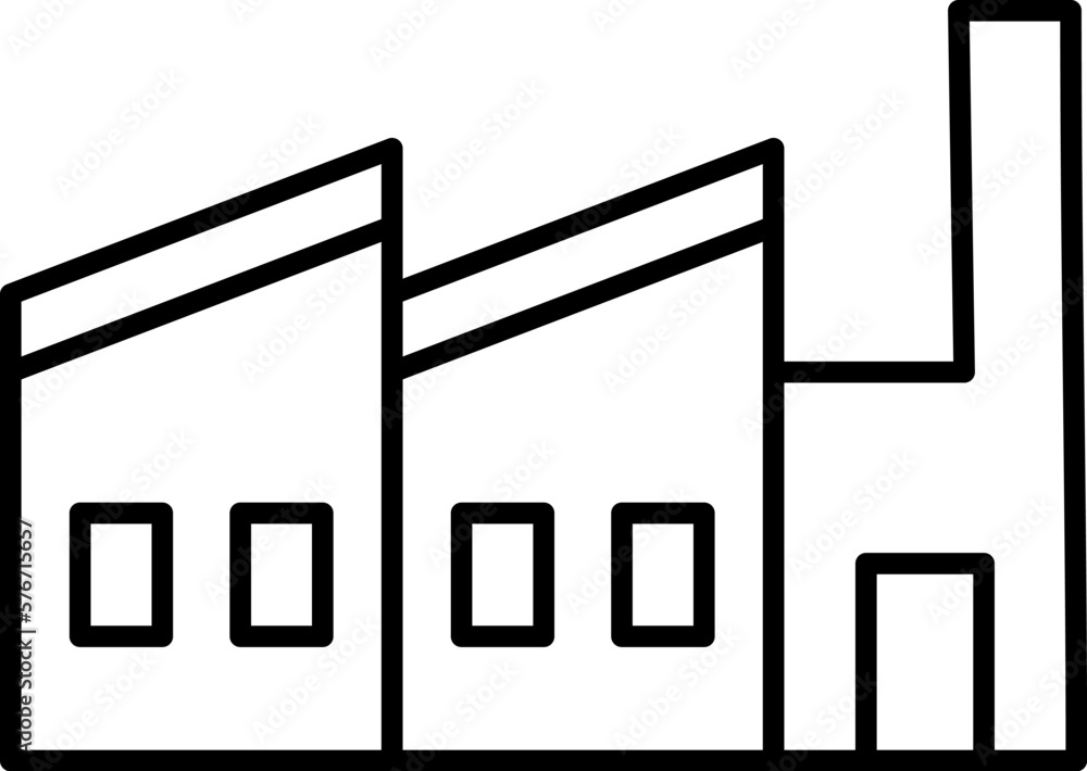 Poster building icon. simple thin line, outline vector of buildings icons for ui and ux, website or mobile 
