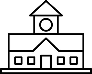 building icon. Simple thin line, outline vector of Buildings icons for UI and UX, website or mobile application on dark blue gradient background on the background of a light map