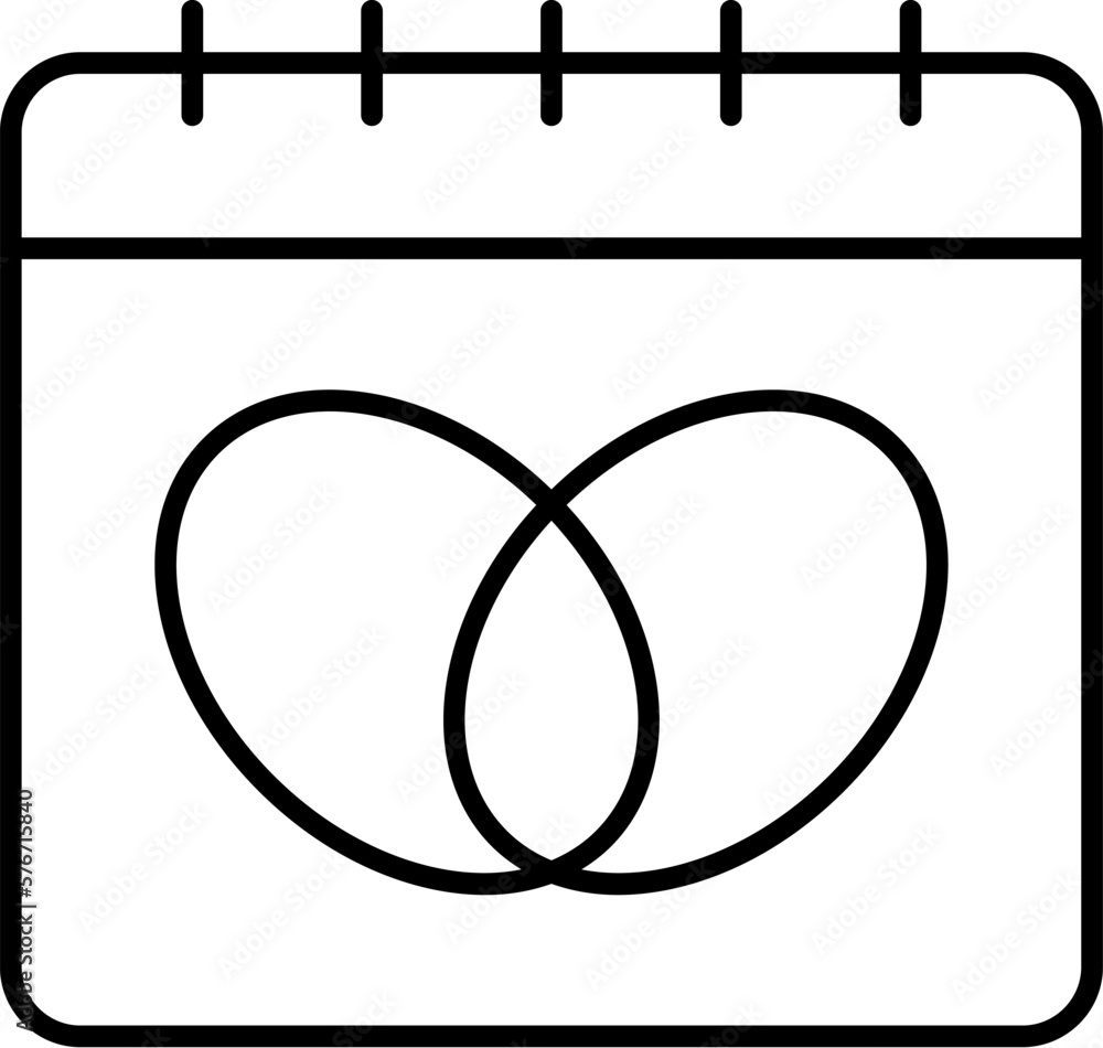 Poster calendar, january icon. simple thin line, outline vector of calendar icons for ui and ux, website or