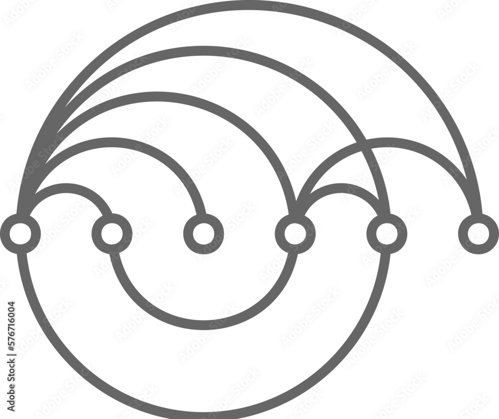 Poster arc diagram icon. simple glyph vector of charts and diagrams set for ui and ux, website or mobile ap