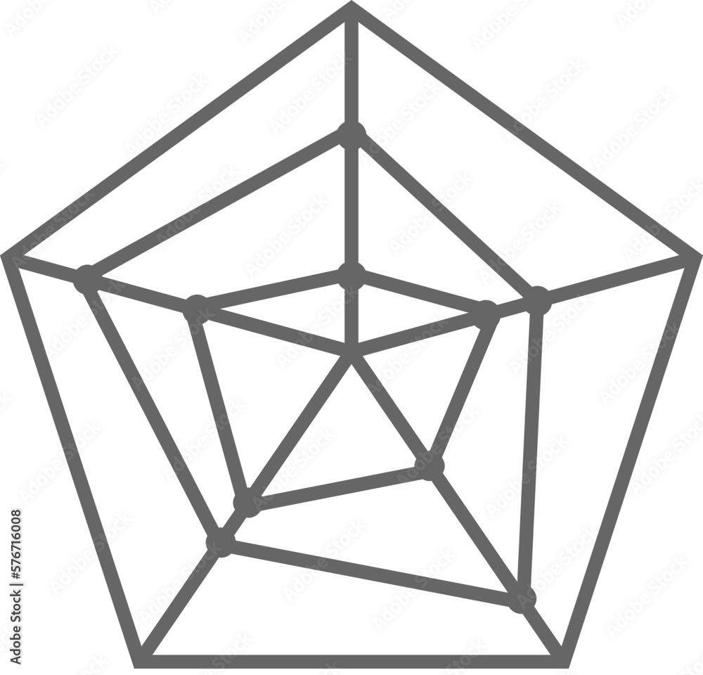Poster radar chart icon. simple glyph vector of charts and diagrams set for ui and ux, website or mobile ap