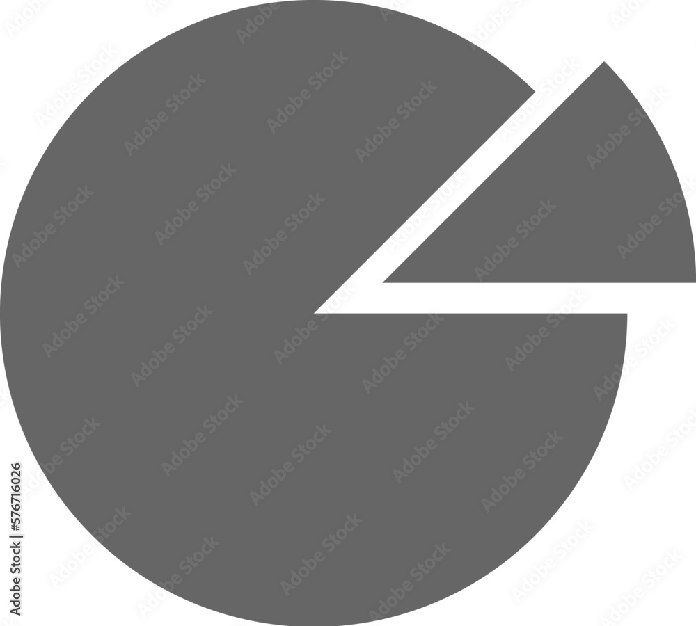 Poster pie chart icon. simple glyph vector of charts and diagrams set for ui and ux, website or mobile appl