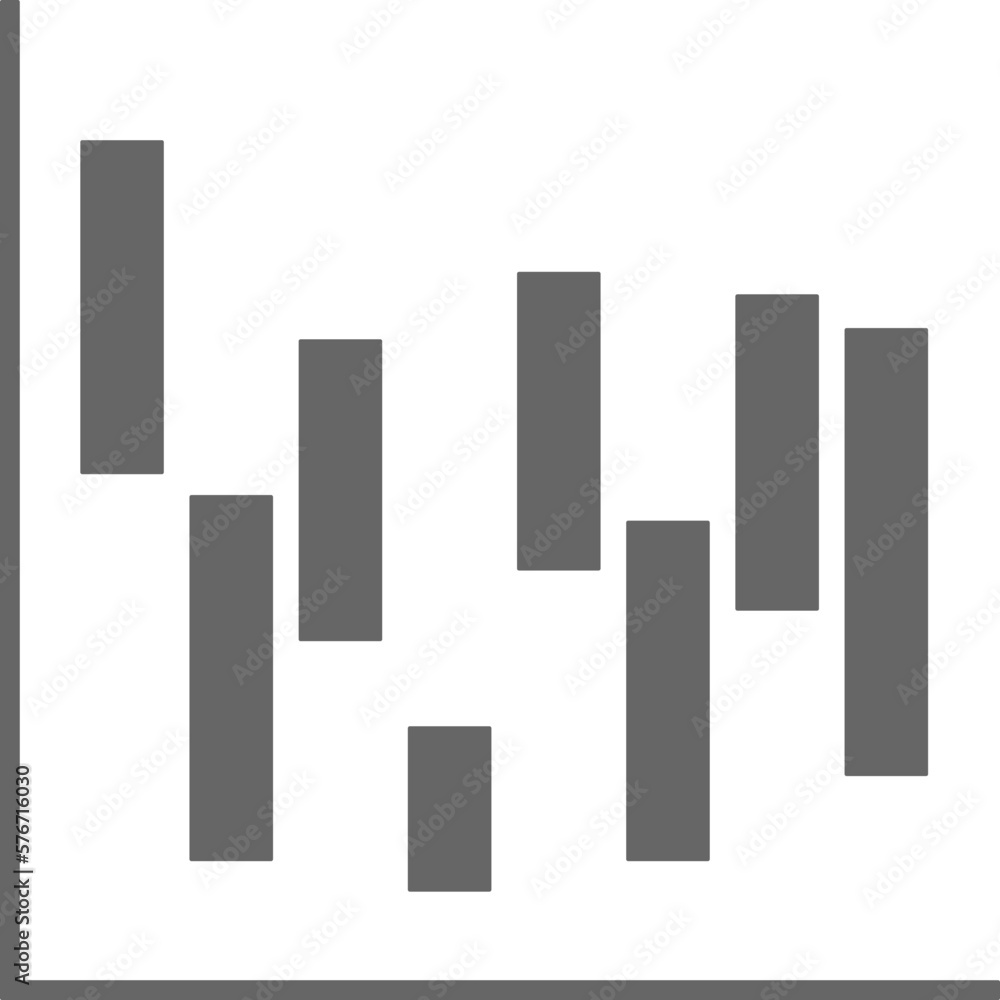 Poster waterfall chart icon. simple glyph vector of charts and diagrams set for ui and ux, website or mobil