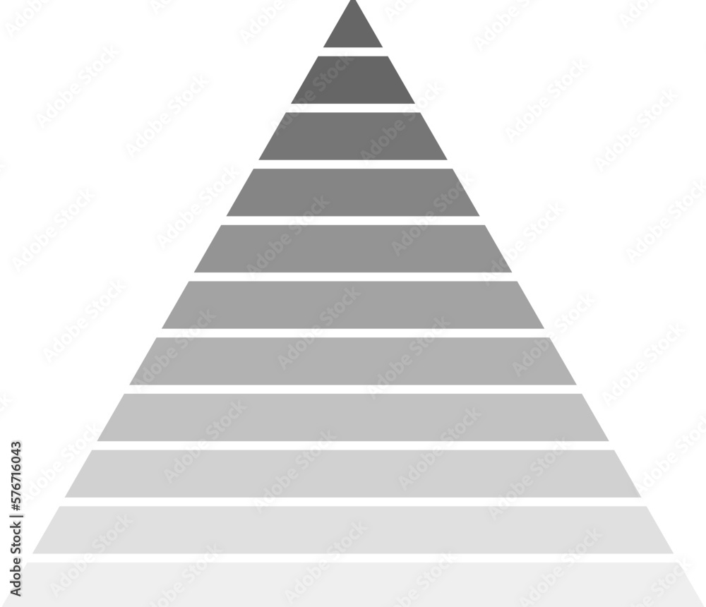 Poster pyramid icon. simple glyph vector of charts and diagrams set for ui and ux, website or mobile applic