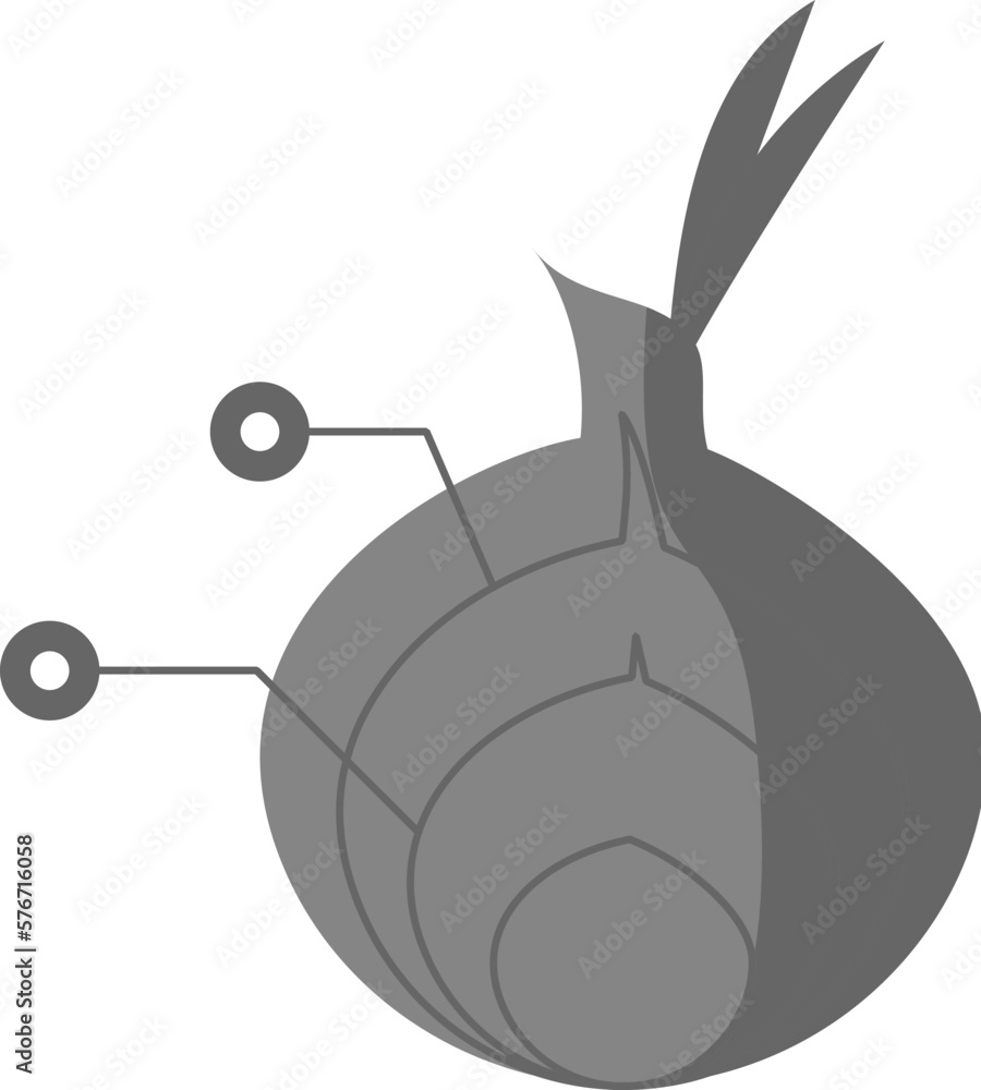 Poster onion diagram icon. simple glyph vector of charts and diagrams set for ui and ux, website or mobile 